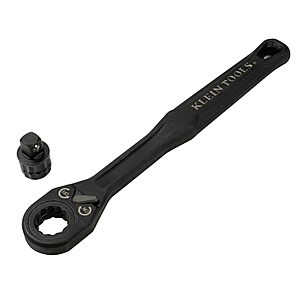KLEIN TOOLS 65408ADP KNECT (M) Pass Through Ratchet and 3/8" Socket Adapter Set $24.98 + Free Shipping w/ Prime or on $35+