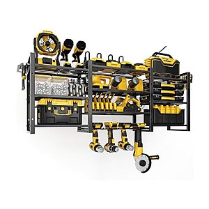 CFMASTER Large Power Tool Organizer Wall Mount(42.9"x11.8"x16.5") $44.99 + Free S&H w/ Prime at Woot!