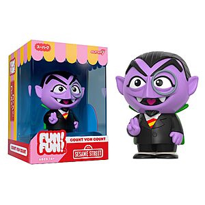 5‘’ Super7 Fun! Fun! Sesame Street Count Von Count Vinyl Figure $7.96 + Free S&H w/ Prime or $35+