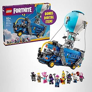 [AC] $79.99* | 954-Piece LEGO Fortnite Battle Bus Building Toy Set (77073) at Amazon
