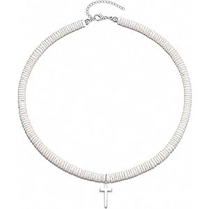 Womens White Puka Shell Necklace - Summer Beach Surfer Jewelry Handmade Hawaiian $5.99