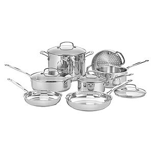 11-Piece Cuisinart Chef's Stainless-Steel Classic Cookware Set $119.99 + Free Shipping