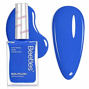 Beetles Quick-Dry Strengthening 15ml Glossy Nail Polish (Electric Blue) $2.84 w/ S&S + Free Shipping w/ Prime or on $35+