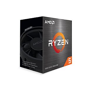 AMD Ryzen 5 5500 6-Core, 12-Thread Unlocked Desktop Processor with Wraith Stealth Cooler $83.75