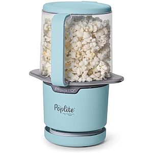 [AC] $26.39 | Presto 04811 PopLite My Munch Hot Air Popcorn Popper, 8 Cups, Blue at Amazon
