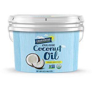 [S&S] 1 Gal Carrington Farms Organic Virgin Coconut Oil $29.99 + FS with Prime $30