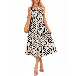 Misfay Women's Sleeveless A-Line Maxi Dress w Pockets (size S-XXL, Various Colors) $9.99 + Free Shipping w/ Prime or on $35+