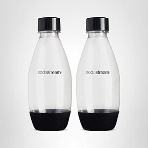 [SnS, AC] $6.80* | 2-Pk sodastream 0.5L Dishwasher Safe Slim Bottle (Black) at Amazon
