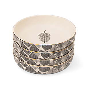 4-Pack Thyme & Table 8" Stoneware Low Bowls (Red Leaf) $12.95 + Free Shipping w/ Walmart+ or on $35+