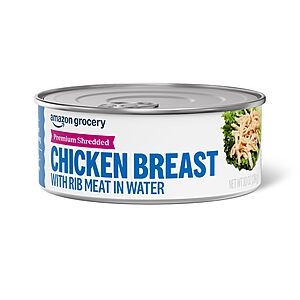 Amazon Grocery, Premium Shredded Chicken Breast, 10 Oz~$1.68 After Coupon & S&S @ Amazon~Buy 4 & Save More!
