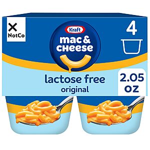 4-Ct 2.05-Oz Kraft NotCo Plant Based Mac & Cheese (Lactos Free Original) $3.21 w/ S&S + Free Shipping w/ Prime or on $35+