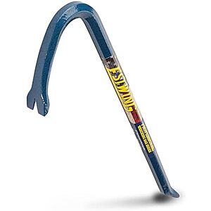 $10.86* | 5/8” X 18" Estwing EWB-18 Forged Steel Gooseneck Wrecking Bar w/ Angled Chisel End at Amazon