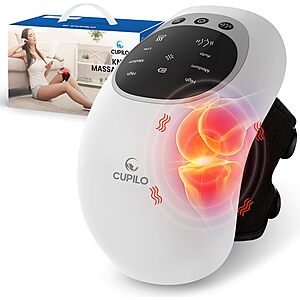 CuPiLo Cordless Knee Massager w/ Heat, Red Light & Vibration $21.99 + Free Shipping w/ Prime or on $35+