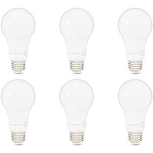 [SnS] $8.97* | 6-Pack Amazon Basics 100W Equivalent Dimmable A19 15W LED Light Bulbs at Amazon