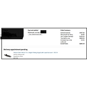 Pelican Catch Mode 110 - Angler Fishing Kayak with transom 698.59 AC $698.59