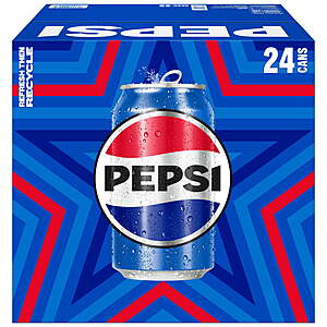 24-Pack 12-Oz Soda Pop (Pepsi, Diet Pepsi, Pepsi Zero, Mountain Dew) + $2 Walmart Cash $9.97 + Free Shipping w/ Walmart+ or on $35+