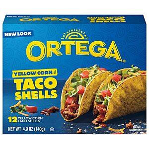 6-Packs of 12 Ortega Yellow Corn Taco Shells $9.02 w/ S&S + Free Shipping w/ Prime or on $35+