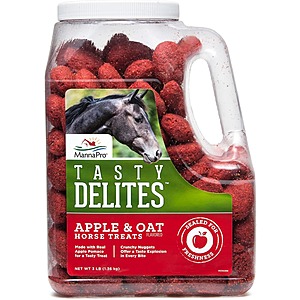 Select Accounts: Manna Pro Tasty Delites Bite-Size Horse Training Treats, 3-Pound (Apple & Oat) $6.71 w/ S&S + Free Shipping