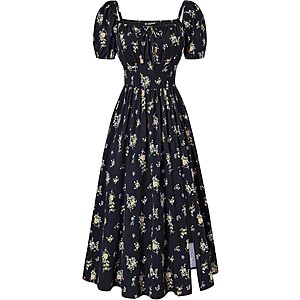 Scarlet Darkness Women's Floral Corset Midi Dress w/ Square Neck (Various) $29.91 + Free Shipping w/ Prime or on $35+ $14.95