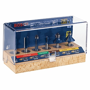Bosch Multi-Purpose 1/4 In. Shank Router Bit Set - 6 piece