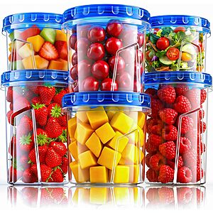 6-Pack HOMETALL Airtight Freezer Storage Containers w/ Twist Lids $9.49 + Free Shipping w/ Prime or on $35+