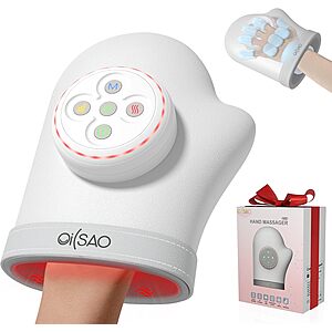 [Prime] OILSAO Hand Massager w/ Heat & Compression w/ 3 Heat Levels $29.92 + Free Shipping