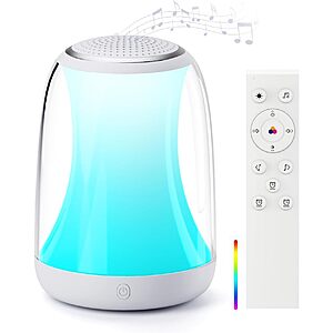 Hotmoon Sound Machine & Night Light w/ Remote Control & 27 Soothing Sounds $11.99 + Free Shipping w/ Prime or on $35+