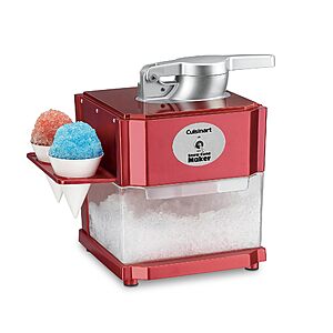 $74.95: Cuisinart Snow Cone Machine, Snow Cone Maker with Reusable Paper Cups (SCM-10P1)