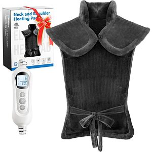 24" x 37" WUGE Weighted Heating Pad for Neck, Shoulder & Back w/ 6 Heat Settings $25.99 + Free Shipping w/ Prime or on $35+