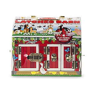 Melissa & Doug Wooden Latches Barn w/.4 Play Figures $9.20 + Free Shipping