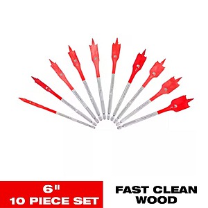 DIABLO SPEEDemon High Speed Steel Spade Bit Set with Pouch (10-Piece), $8.25, free shipping, Home Depot