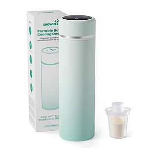 Prime: Grownsy Portable Baby Formula Bottle Maker w/ Rapid Cooling (2 Colors) $9.99 + Free Shipping
