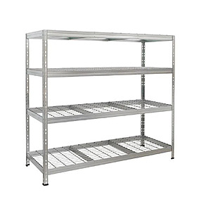 AR Shelving Heavy Duty NSF Certified Galvanized 4-Tier Shelving Unit $63.48 + Free Shipping