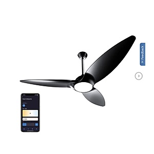 Atomi Smart Slique 60” Wi-Fi Outdoor Ceiling Fan with Color Changing Integrated LED Light and Remote $399.99 Various Colors Free shipping Costco.com