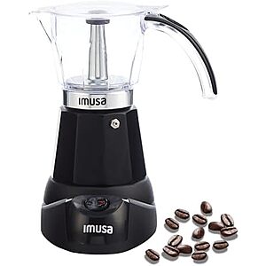 [AC] $26.99 | IMUSA 6 Cup Electric Espresso Maker at Amazon