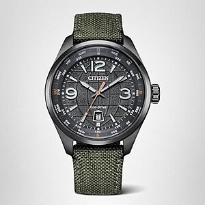 [AC] $225 | Citizen Men's Eco-Drive Weekender Sport Casual, Gray Stainless Steel Watch at Amazon
