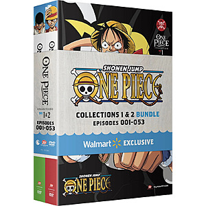 One Piece Collection 1 & 2 Bundle: Episodes 1 - 53 (DVD 8-Disc Set) - $9.20 + Free S/H @ eBay