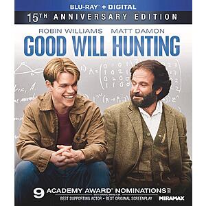 Good Will Hunting (Blu-ray + Digital) 15th Anniversary Edition $7.49 Amazon or Walmart.com