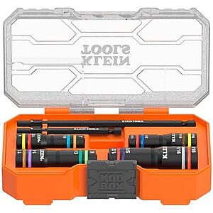 $49.98* | Klein Tools KNECT Quad Socket, 16 Sizes in 4 Sockets, 4-in-1 Color Coded SAE and Metric Impact Rated at Amazon