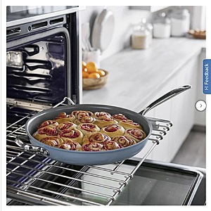 GreenPan The Big Fry 14” Pan with Helper Handle $33.99 Blue or Taupe Free Shipping Costco.com