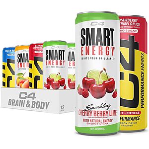 12-Pack C4 Energy & Smart Energy Drinks Sugar Free Variety Pack $8.61 w/ S&S + Free Shipping w/ Prime or on $35+