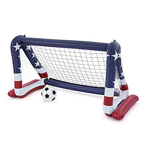 6'7" H2OGO! Patriotic Kickin Kids Inflatable Soccer Goal w/ Ball $9.98 + Free Shipping w/ Walmart+ or on $35+