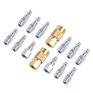 Kobalt Male & Female Plugs & Female Couples Kit - 15-pc one_size | SGY-AIR252 $12.74