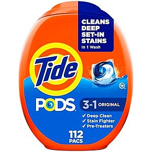 [SnS, AC] $62.10* | 4 × 112-Count Tide PODS Laundry Detergent Pods (Original Scent) ($15.53 each) at Amazon