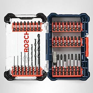 $15.54* | 40-Piece BOSCH Driven Impact Screwdriving and Drilling Custom Case Set(DDMSD40) at Amazon