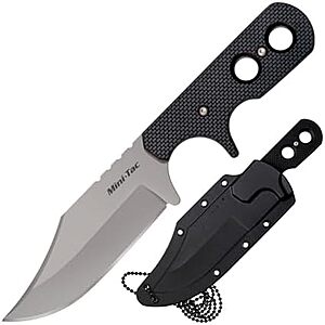$14.61* | Cold Steel Mini Tac Bowie Knife – 3.6" 8Cr13MoV Fixed Blade, Lightweight, Griv-Ex Handle, Sheath Included at Amazon