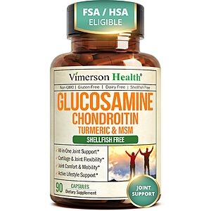 Glucosamine Chondroitin – Joint Support Supplement for Women and Men with Glucosamine Sulfate 1500