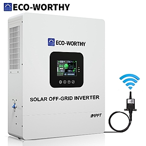 ECO-WORTHY 5000W 48V Solar Inverter 100A MPPT Off-Grid Charger UL1741 $408 + Free Shipping