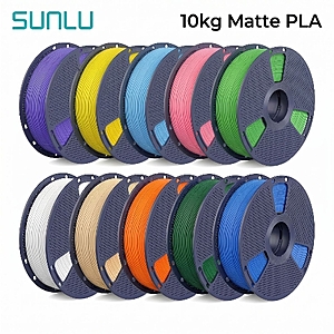 SUNLU 10kg Matte PLA Filament 1.75mm 1roll/kg(2.2lbs) $79 + Free Shipping