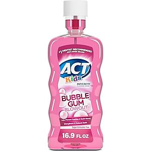 [SnS, AC] $2.92 | 16.9-Oz ACT Kids Anti-Cavity Fluoride Rinse (Bubble Gum Blowout) at Amazon